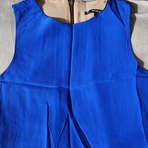 Naven Royal Blue Dress with Zipper Detail